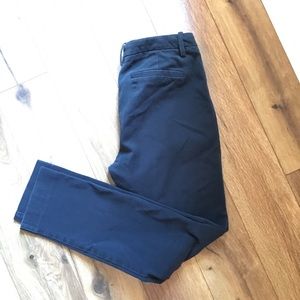 Black stretch pixie cut crop pants